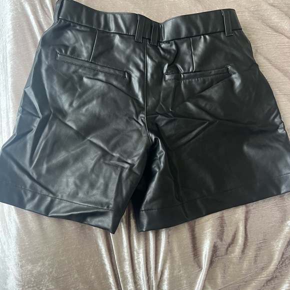 Abercrombie & Fitch Vegan Leather Shorts (New with tags!) - Picture 3 of 3